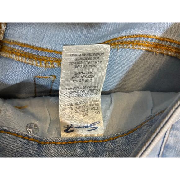 Seven7 Coulotte Release Hem Cropped Jeans Relaxed Barrel Light Wash Denimcore 12 - Picture 4 of 5